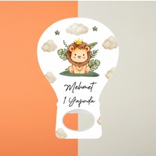 Hedef Plus 20 Adet Magnet Açacak Yeni Doğan, 1 Yaşında Aslan Figürlü Magnet , Doğum Günü, Bebek