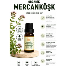 Aliye's Planet %100 Organik Mercanköşk (Sweet Marjoram) Uçucu Yağı - Rahatlatıcı Aromaterapi & Uyku Rutini