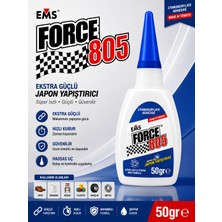 Ems Force 805 Japon Yapıştırıcı 50 gr – Ekstra Güçlü Hızlı Kuruyan Süper Yapıştırıcı