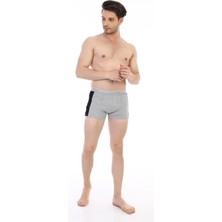 Çift Kaplan Premium Serisi Erkek Vücudu Saran Pamuklu Biyeli Elastanlı Biyeli Boxer