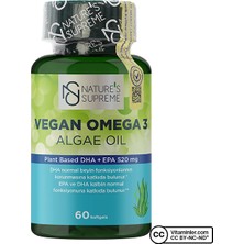 Nature's Supreme Vegan Omega 3 Algae Oil 60 Kapsül