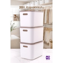 Empressco Mowo Home 20 Lt Beyaz Dolap Içi Düzenleyici Kapaklı Kutu, Dekoratif Saklama Kutusu, Sepet, Organizer, Oyuncak - Fiyatı, Yorumları