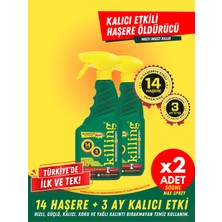 Killing Max Sprey 2'li Eko Set - 14 Haşere, Karıncalarda 3 Ay Kalıcı Etkili Haşere Öldürücü - 2X500ML