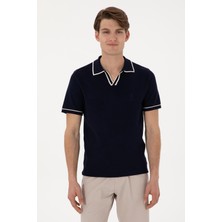 U.s. Polo Logolu Slim Fit Polo Yaka Kısa Kollu Kazak Erkek Kazak G081SZ0TKPU9469