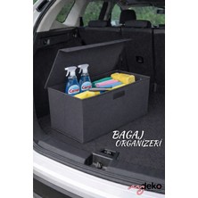 Empressco Mydeko Antrasit Oto Bagaj Organizer 50X25X15 Kapaklı Cırtlı Katlanabilir Araç Düzenleyici - Fiyatı, Yorumları
