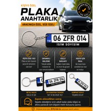 Zifiri Arts Kişiye Özel İsimli Plaka Anahtarlık