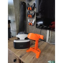 Tekno Sanat TeknoSanat 3D Baskı Psvr / Vr Gözlük Standı - Masaüstü Sergileme Ünitesi (Turuncu)