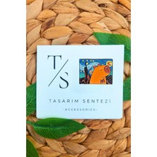 Tasarım Sentezi Rozet Metal Broş Kapibara Tablo Van Gogh Enamel Hayvan Yaka Çanta Kıyafet Şapka Aksesuar Hediye