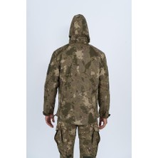 Kubilay Askeri Malzeme Combat Tactical Outdoor Kamuflaj Mont Su Rüzgar Geçirmez Erkek Softtjell Mont