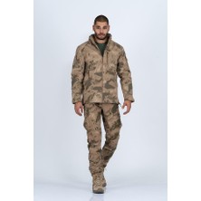 Kubilay Askeri Malzeme Combat Tactical Outdoor Kamuflaj Mont Su Rüzgar Geçirmez Erkek Softtjell Mont