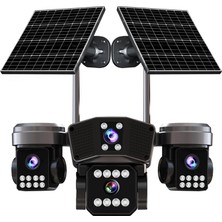 O-KAM-333 Aov Çift Solar Smart Güvenlik Kamerası 4 Lens Wi-Fi Ptz