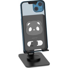 Polosmart PSM141 Telefon Tablet Standı 360° Ayarlanabilir 1000G Taşıma Kapasiteli Siyah