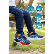 Marco Kids 26Y303 P Lacivert-Kırmızı Erkek Çocuk Spor Ayakkabı