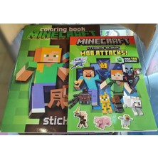 Ada Çanta Kırtasiye Piksel Figürlü Boyama Kitabı ve Sticker Albüm GY856022