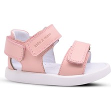Kids A More Nova Kız Çocuk Hakiki Deri Pudra Pembe Sandalet