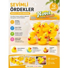 Admay 12’li Mini Ördek Oyuncak Seti – Sarı Banyo Ördekleri Su Oyuncağı Çocuk Banyo Oyuncağı Eğitici Oyuncak