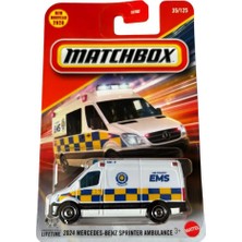 Hot Wheels C0859 Matchbox 1:64 Tekli Arabalar 2024 Mercedes-Benz Sprınter Ambulance JHN67
