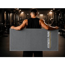 Ege Cotton Fitness Sporcu Havlusu Antrasit %100 Pamuk Ter Emici Antreman Gym Spor Havlusu 50 x 100 - 1 Adet