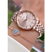 Ferrucci (Rosegold) Çelik Jübile Kordon Sade Şık Kadın Kol Saati