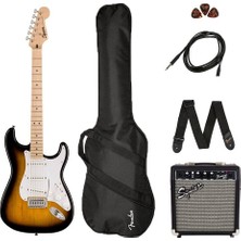 Squier Sonic Stratocaster 2 Ton Sunburst Elektro Gitar Seti