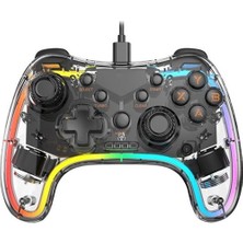  fgp-3854kt usb android tv pv-ps3 nintendo 2.4 kablosuz rgb ışıklı game pad