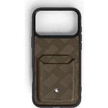 Montblanc Extreme Deri 2 Bölmeli 17 Pro Max Iphone Telefon Kılıfı 221668
