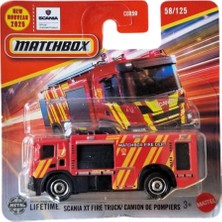 Hot Wheels C0859 Matchbox 1:64 Tekli Arabalar Scania Xt Fire Truck Camion Pompiers JBR15