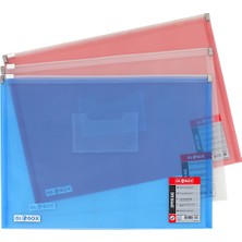  globox fermuarlı dosya a-4 karışık 12 li 6460 (1 paket 12 adet)