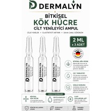 3 Adet Bitkisel Kök Hücre Cilt Yenileyici Mimik Kırışıklık Yaşlanma Karşıtı Ampul Serum Dermaroller