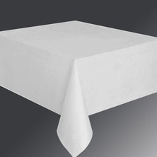 Borapack Plastik Masa Örtüsü 120CMX180CM Beyaz