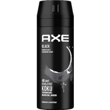 Axe 150 ml Black Deodorant Erkekler İçin Ferah Koku ve Antiperspirant Koruma