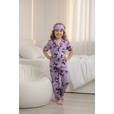 Örzi Kids Kız Çocuk Pijama Takımğöz Bandı Dahil