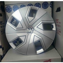 Yk 15 Inç Volkswagen Polo / Golf / Jetta / Caddy Uyumlu Jant Kapağı 4'lü Takım Amblem Hediyeli