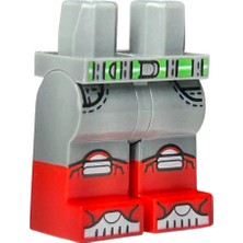 LEGO Minifigür Parçaları: Legs Decorated, Bacak, Ayak: 970C00PB1528