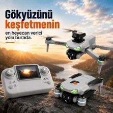 BGG Tech R08 Drone Katlanabilir Tasarım Çantalı Ekranlı Kumanda ve 360 Derece Takla Özelliği