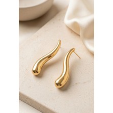 Aurrari Gold Uzun Damla Ekstra Hafif Küpe