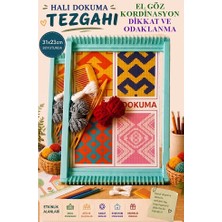 Artlantis Halı Dokuma Tezgahı Plastik 23X31 cm 2 Paket Okul Çocuk Hobi Elişi Tezgah Halı Dokuma Seti Okul Sınıf Etkinlik