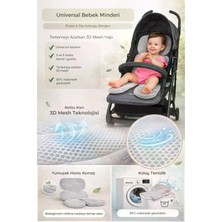 Ubeybi Universal Bebek Minderi - Terlemeyi Azaltan 3D Mesh Puset ve Oto Koltuğu Şiltesi