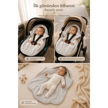 Ubeybi 4 Mevsim Pamuklu Puset Tulumu - Nefes Alan Mesh Yapılı Universal Bebek Oto Koltuğu Uyku Tulum