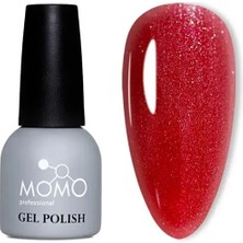 Momo Simli Seri S026 14ML. Işıltılı Bordo Kırmızı