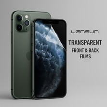 Luxeloom Lensun Nano Şeffaf Ön + Arka Kaplama Apple Uyumlu Iphone 11 Pro