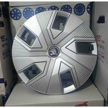 Yk 15 Inç Skoda Octavia / Fabia / Favorit / Rapid Uyumlu Jant Kapağı 4'lü Takım Amblem Hediyeli