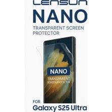 Luxeloom Galaxy Uyumlu S25 Ultra Lensun Nano Şeffaf Ekran Koruyucu