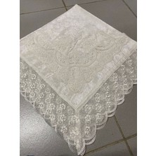 Handanca Fransız Dantelli Kadife Bohça, Fiskos Örtüsü, Kadife Fiskos, Masa Fiskos 100X100CM - Fiyatı, Yorumları