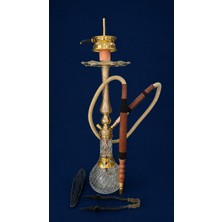 Benko Kahveci Seti Döküm Nargile Komple Sarı Alaşım+Deri Marpuç +Özel Maşa+Közlük ÖLÇÜLER:62CM