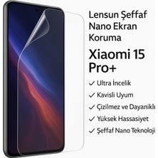 Luxeloom Lensun Şeffaf Nano Ekran Koruma Xiaomi 15 Pro+