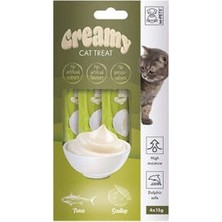 Hobibahçem Ton Balıklı ve Deniz Taraklı Krema Kedi Ödül Maması 4X15 gr