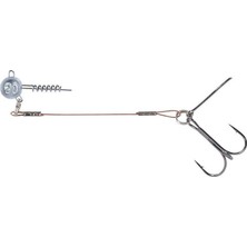 Balzer 16100 Silikon Yemler Için Çelik Telli Spiral Kafa Rig 55CM