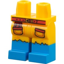LEGO Minifigür Parçaları: Legs Decorated, Bacak, Ayak: 970C00PB1677