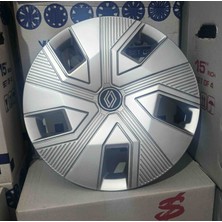 Yk 15 Inç Renault Clio / Symbol / Megane / Taliant / Fluence Uyumlu Jant Kapağı 4'lü Takım Amblem Hediyeli